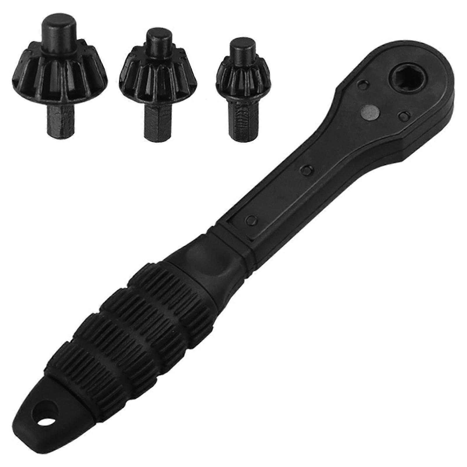 3in1 Drill Chuck Ratchet Wrench, Universal DoubleEnded Key for Electric Drills, QuickChange Adapter, NonSlip Grip