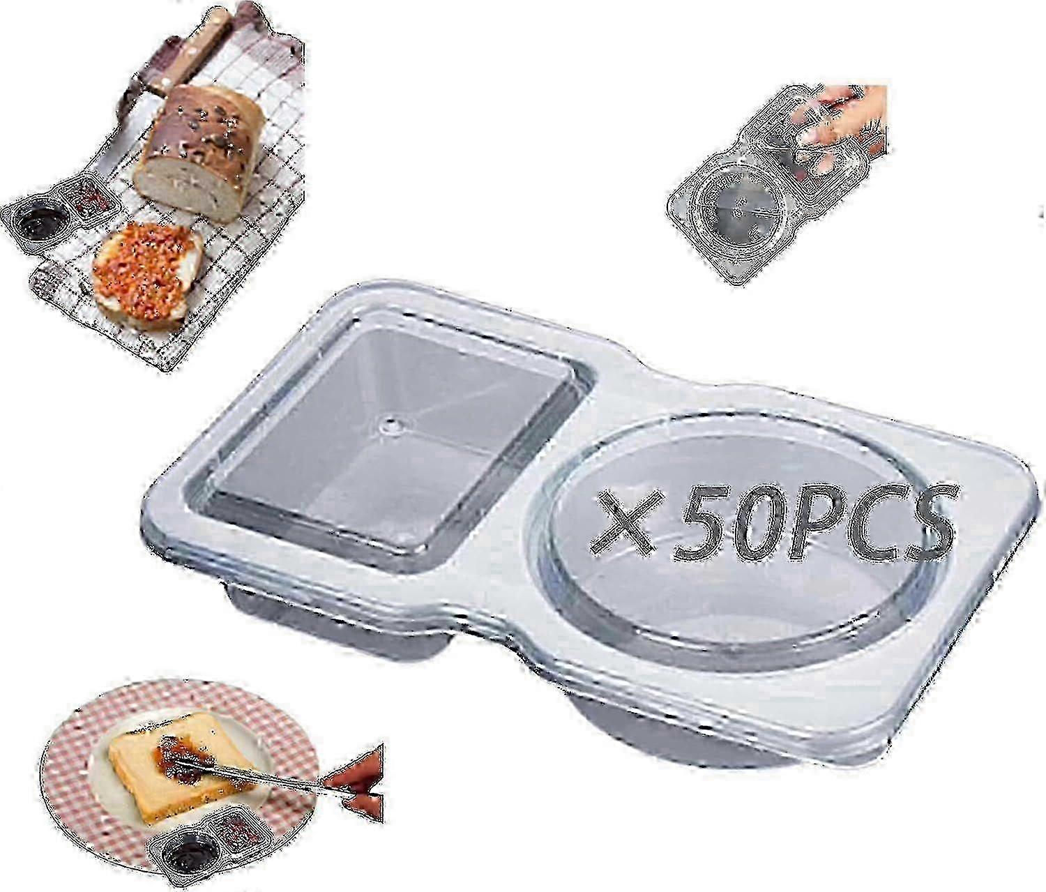 Reusable Collapsible Snack Containers with Lids - 30pcs Nut Cheese Pack