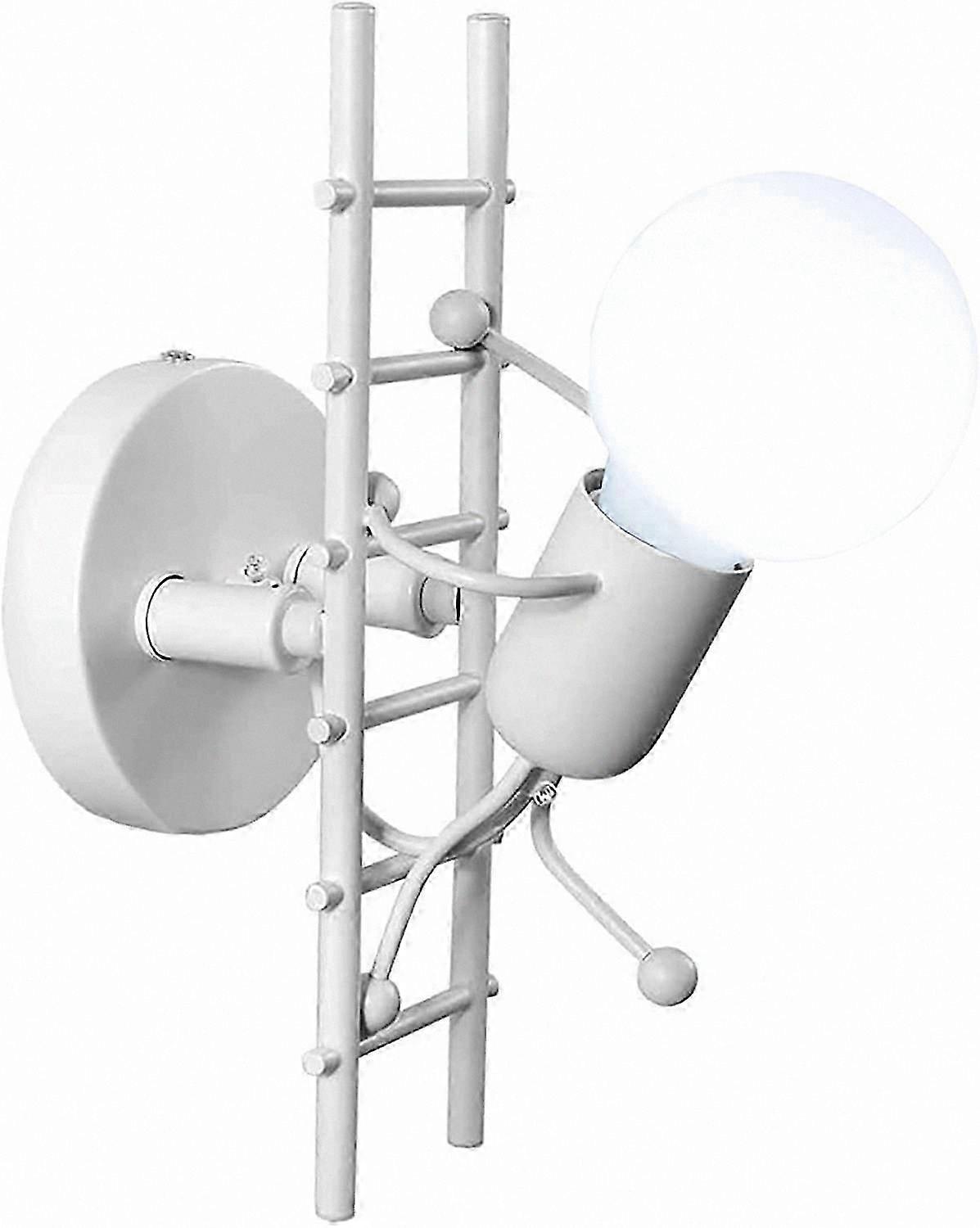 モダンな屋内壁取り付け用燭台 E27 ランプ シンプルなデザイン リビングルーム用 寝室廊下 220V 電球は含まれていません (ホワイト)