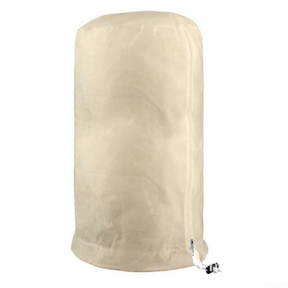 Dome Plant Frost Protection Tree Cover, Zipper Pull Cord Lock (200×240cm Beige)