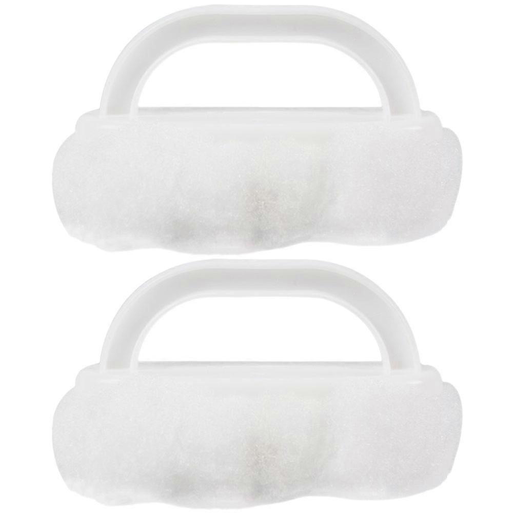 Practical Bath Tub Cleaning Brush with Sturdy PP Handle and Nylon Fiber Bristles for Home Use White