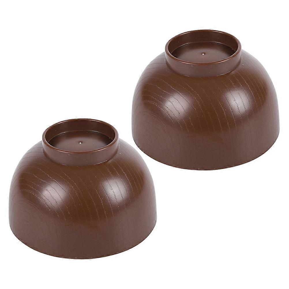 Traditional Japanese Soup Bowl For Serving Appetizers And Clam Soup Ideal For Households In Brown 2Pcs