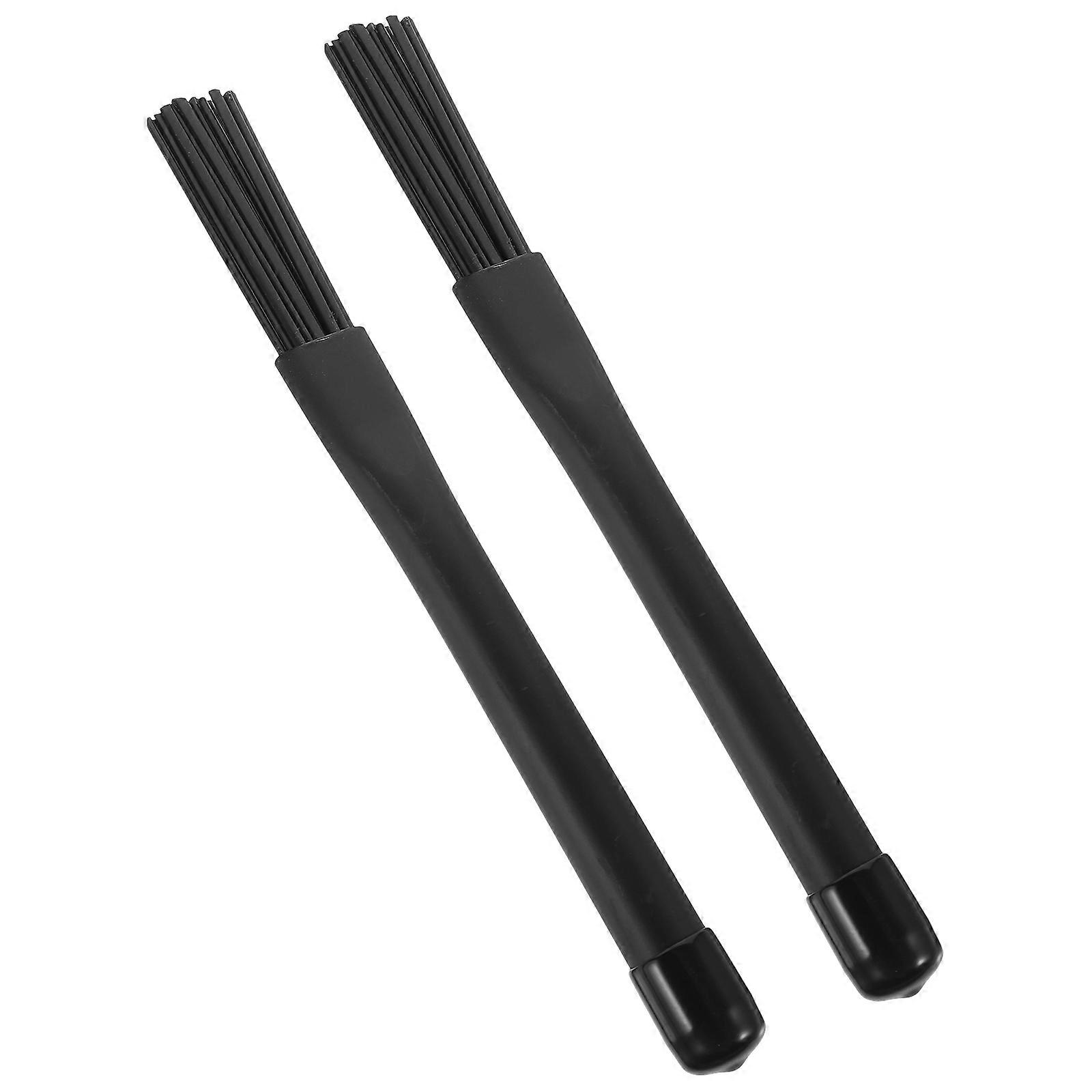 Telescopic Drum Brushes Pair for Jazz & Percussion Instruments – Comfortable Grip Slip Resistant Design for Musicians & Beginners