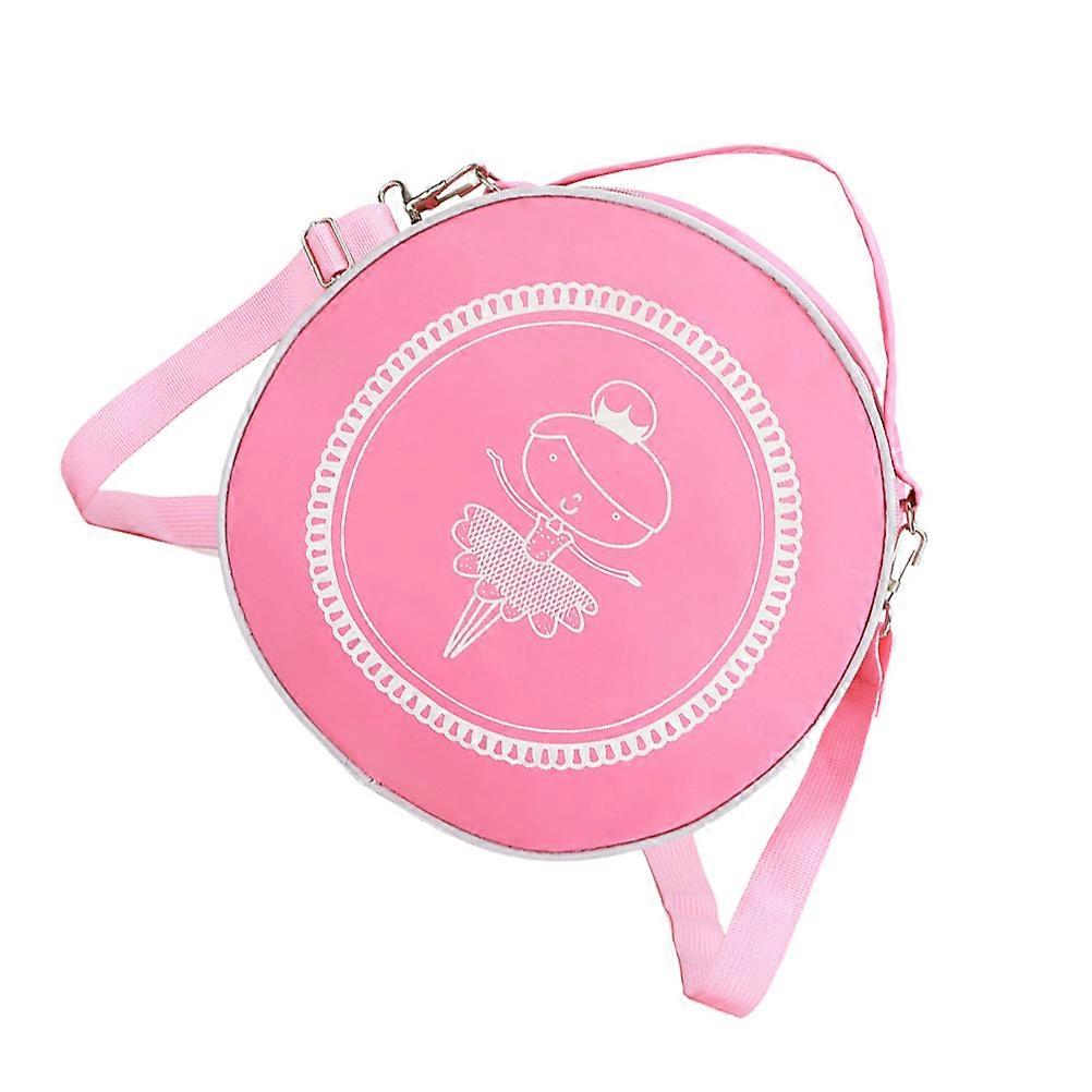 Lovable Pink Crossbody Bag For Kids Storage Use Dancing Pattern 1Pcs