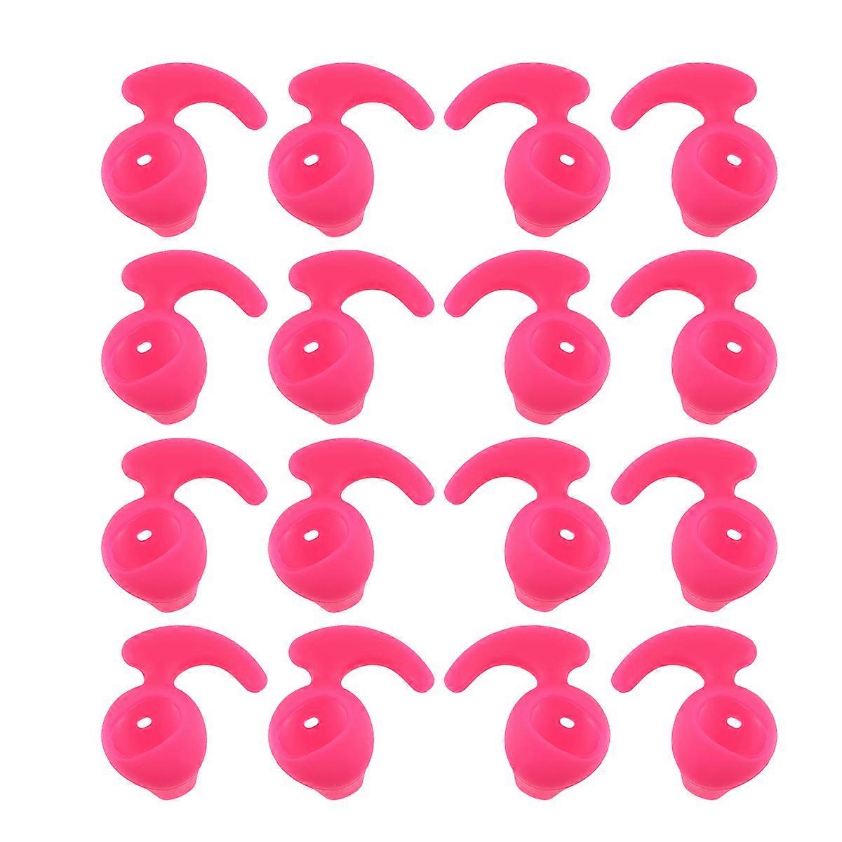 Silicone Protective Sleeve For Wireless Headset Ear Tips Ideal For Travel Pink Color 20Pcs