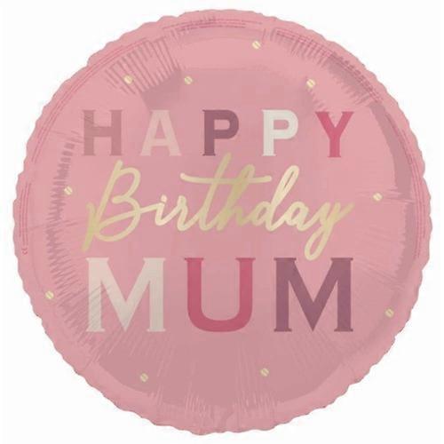 Unique fête joyeux anniversaire maman ballon rond en aluminium