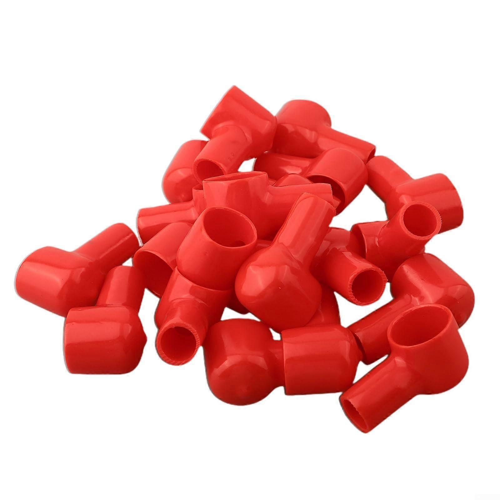 Insulating Battery Terminal Covers 12 x 20 mm, 20 Pieces, For Cars Boats Industrial Applications, Protective Boots