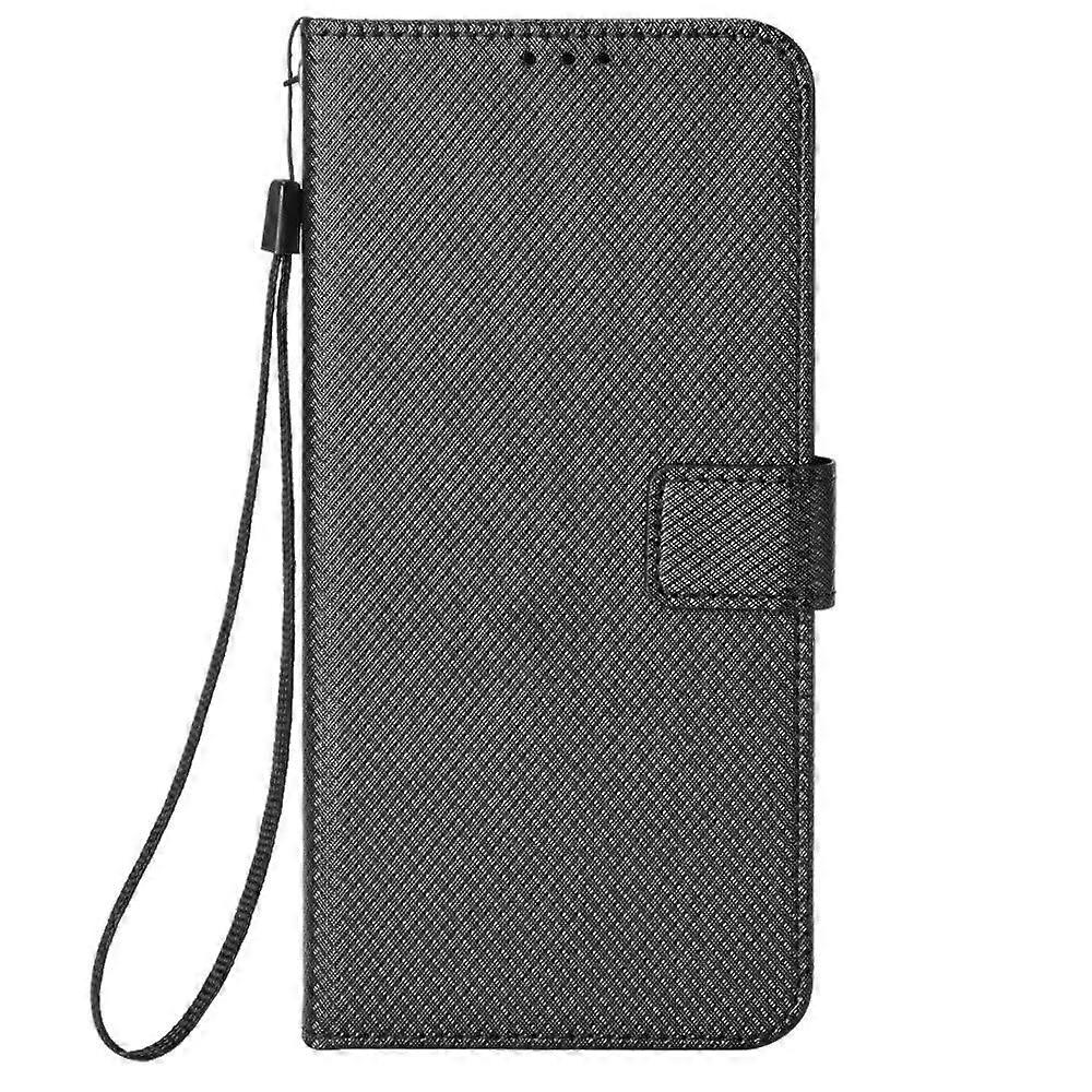 PU Leather Flip Wallet Cover with Stand Case, Black, Compatible with Xiaomi Redmi Note 14 5G