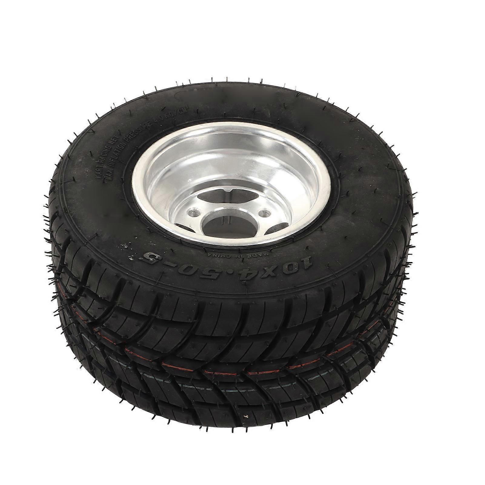 10x4.50 5 ATV UTV Tire with Hub Explosionproof Antislip for Go Kart Agricultural Vehicle
