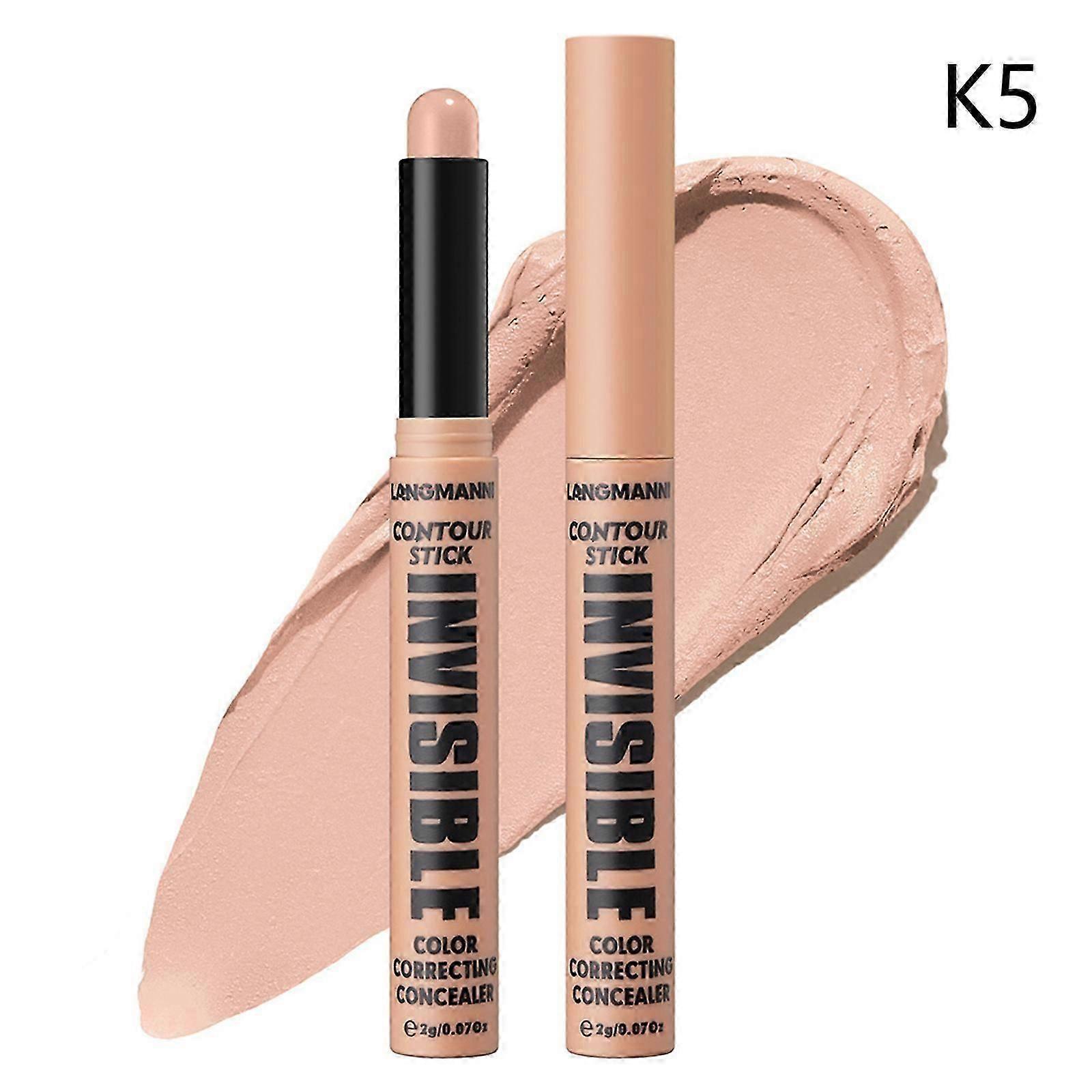 Color Contour Stick Concealer Stick Cream Palette Contour, Multifunctional Contouring Makeup for Face Highlighter Makeup Stick Long Lasting & Waterpro