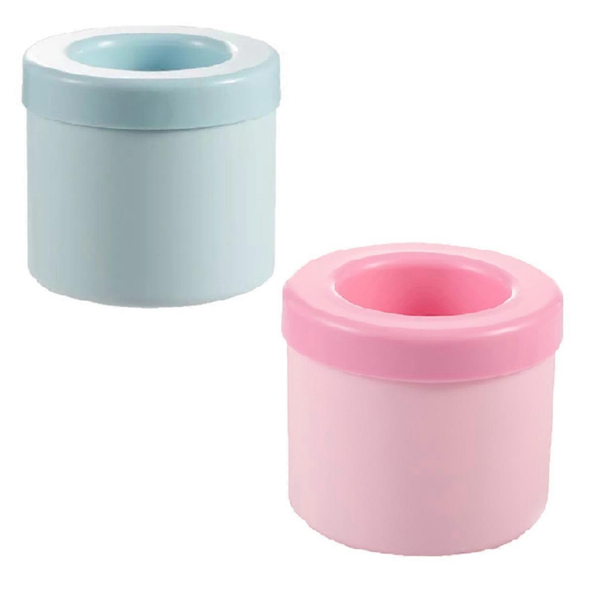 Small Ice Cup Cylindrical Ice Tray Squeeze Ice Cup Easy-to-Release Ice Ball Mold for Home Use Mini Square Ice Ball Mold