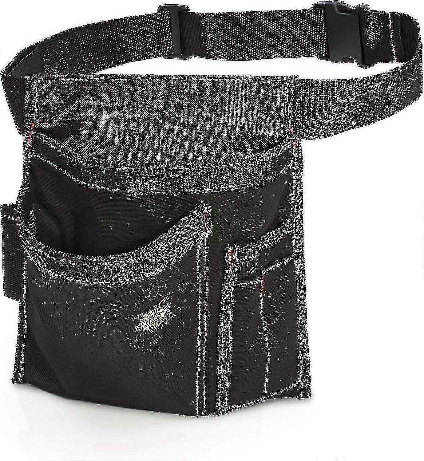 Professional 5-Pocket Work Apron with Adjustable Belt - Heavy-Duty Canvas Tool Pouch