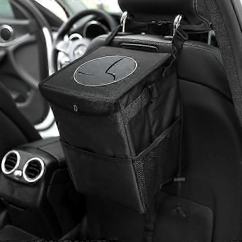 Car Trash Can, Waterproof Car Garbage Can, Car Trash Bag with Lid