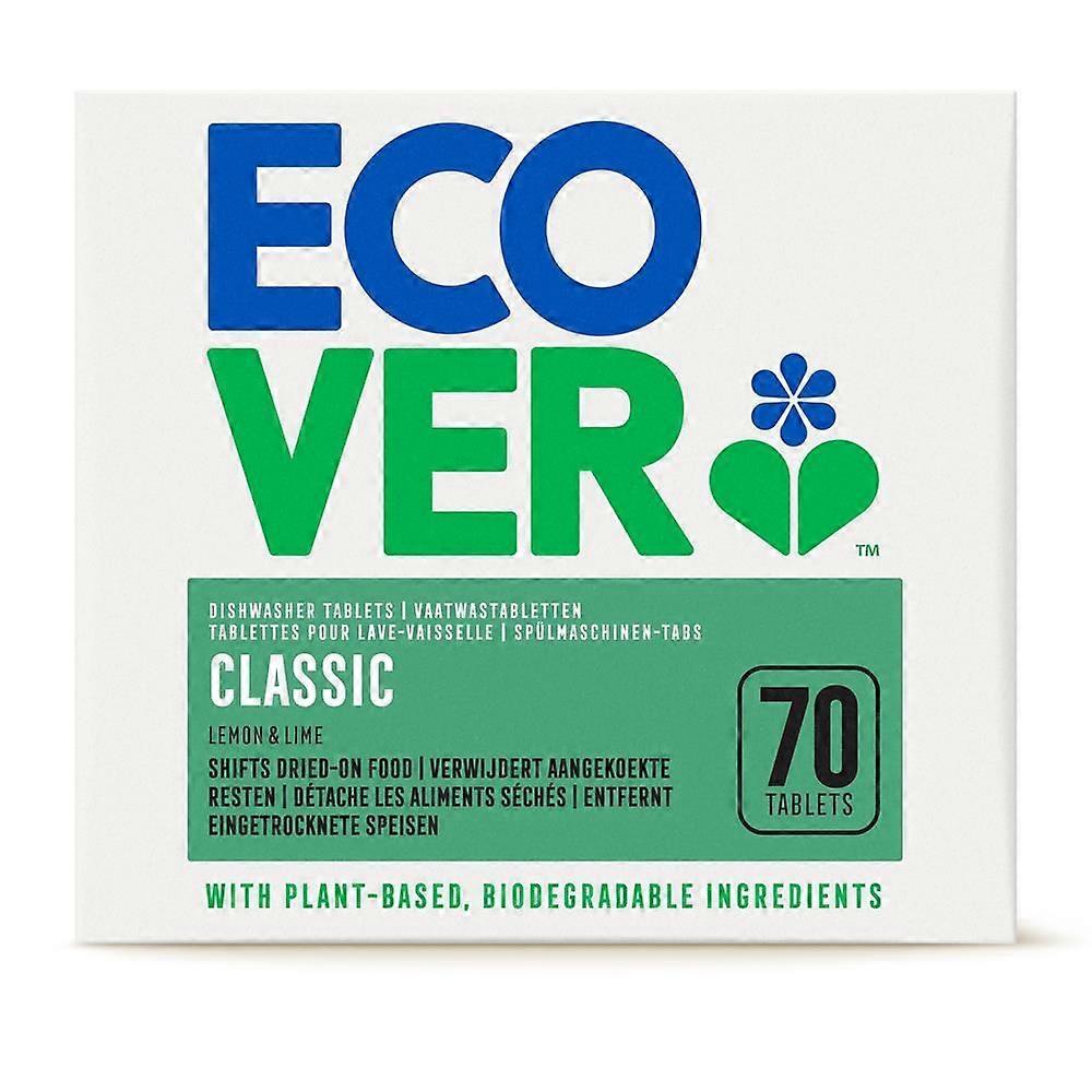 Ecover Dishwasher Tablets Classic 70 x 20g tablets - 4 Pack