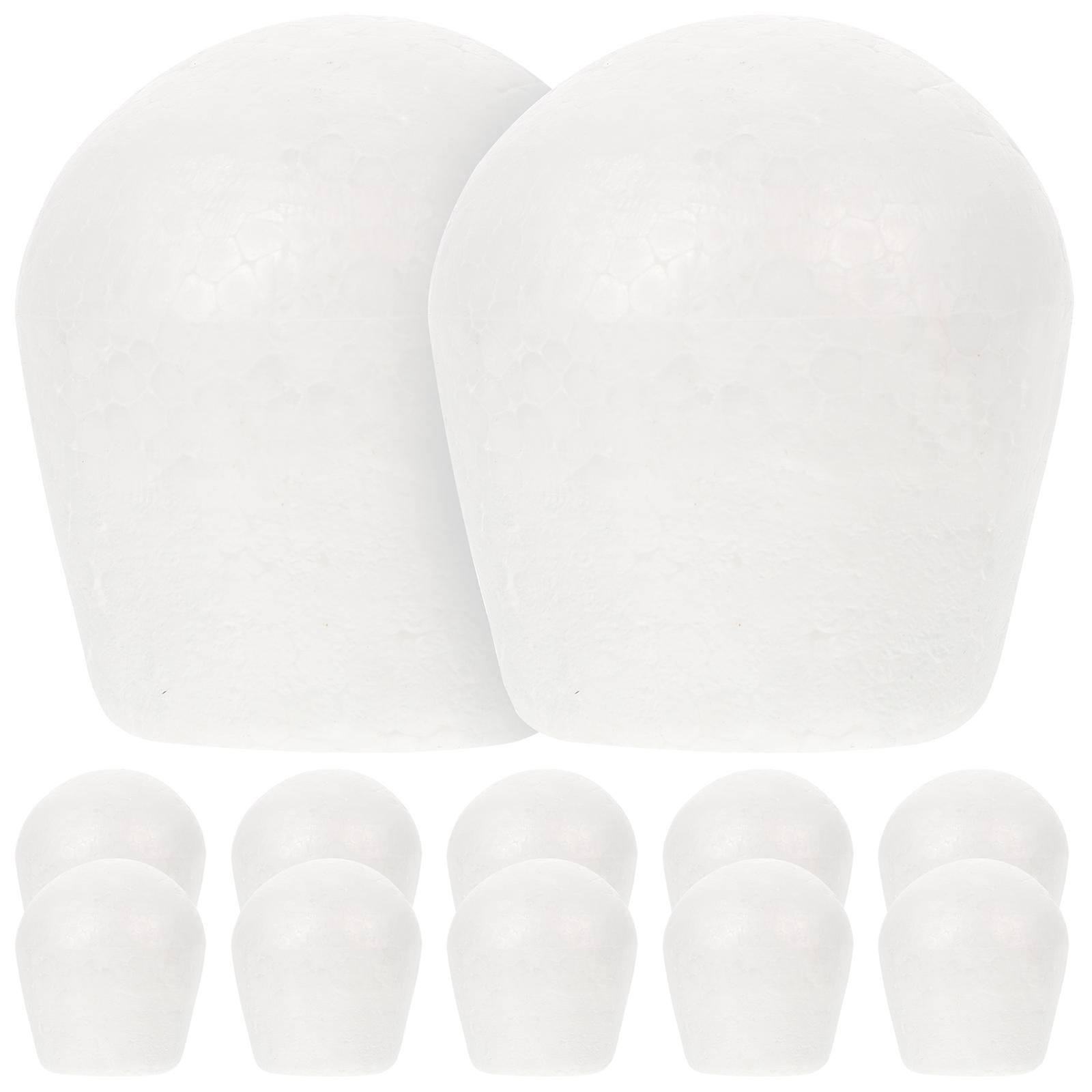 Creative Shaped Foams Cake Dummy Multi-Function Cake Models for Gathering Wedding White Foam Suitable for Cake Decorating Practice 12Pcs