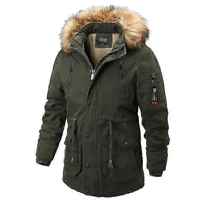 Men's Winter Coat Warm Jacket with Removable Hood