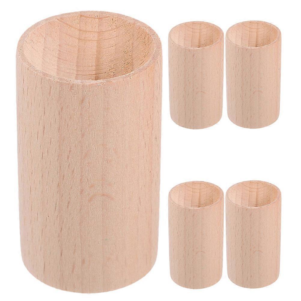 Natural Wood Essential Oil Diffuser Blocks for Car Home Yoga Studio Aromatherapy Fragrance Freshener with Wooden Base