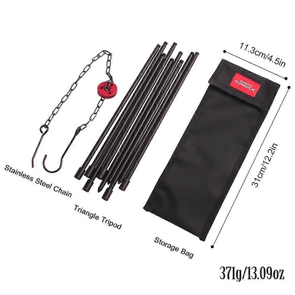 Camping Bonfire Tripod Portable Triangle Support Camping Bonfire Frame