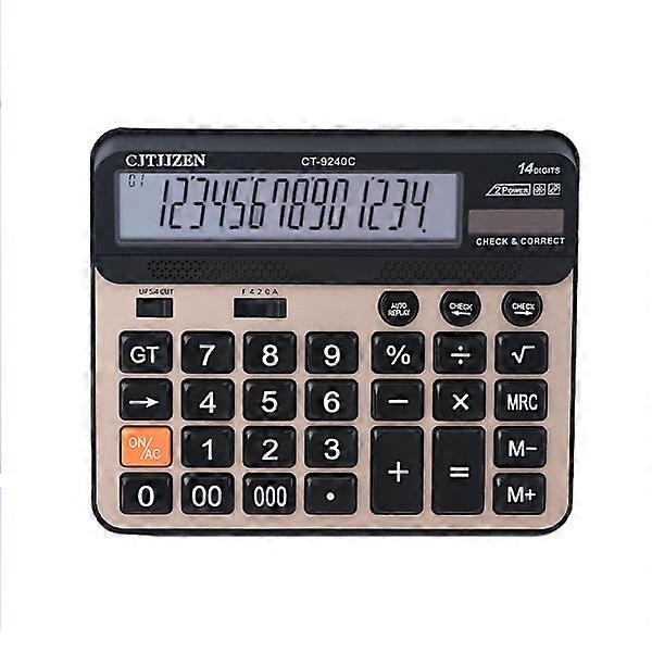 14-Digit Calculator LCD Display