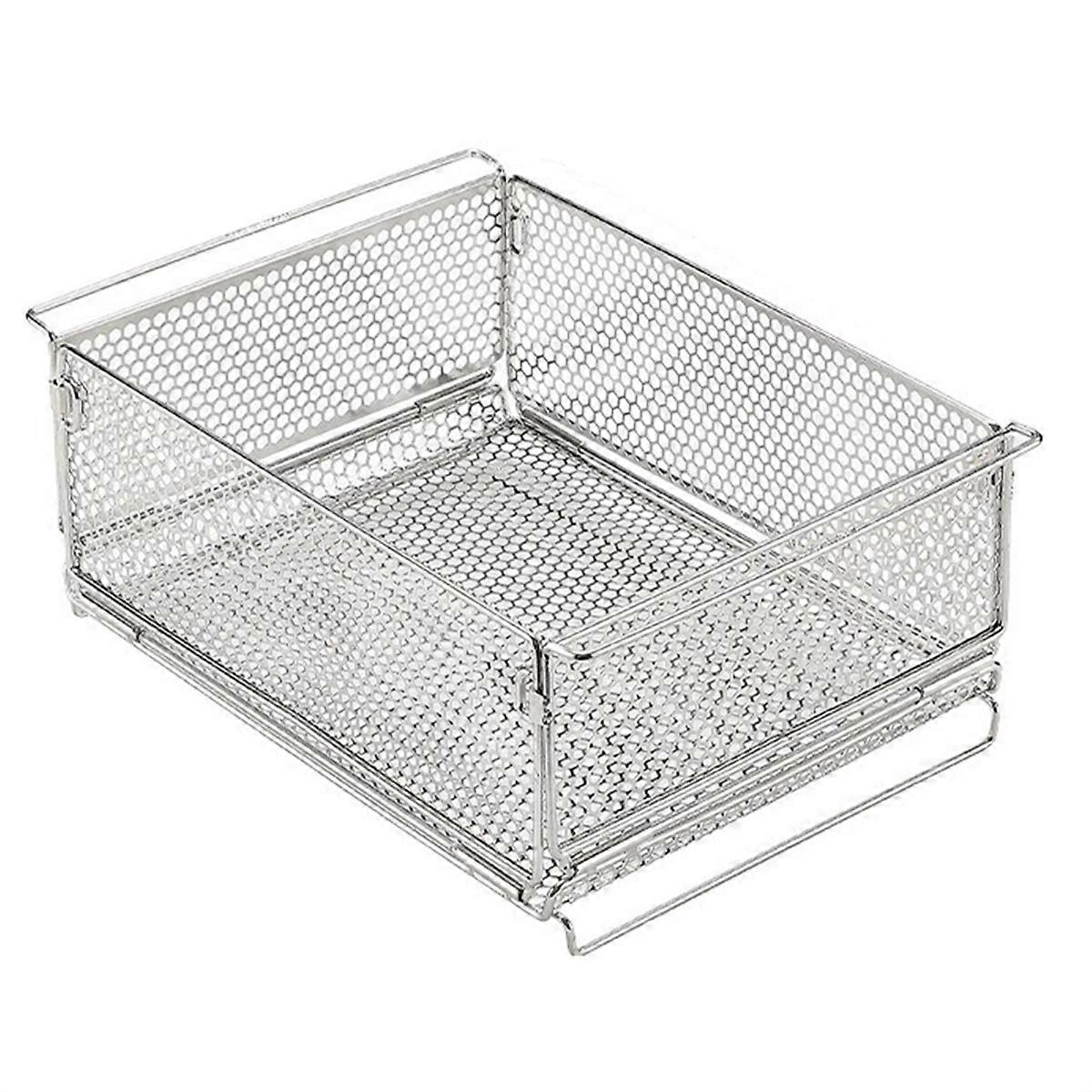 Stainless steel camping storage cageOutdoor tableBridge table tray storage box