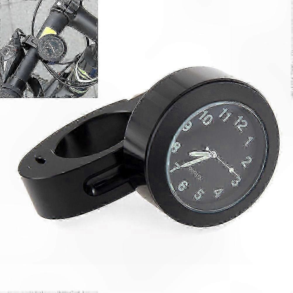 Digital Clock for Motorcycle Handlebars - Waterproof Black Accessory