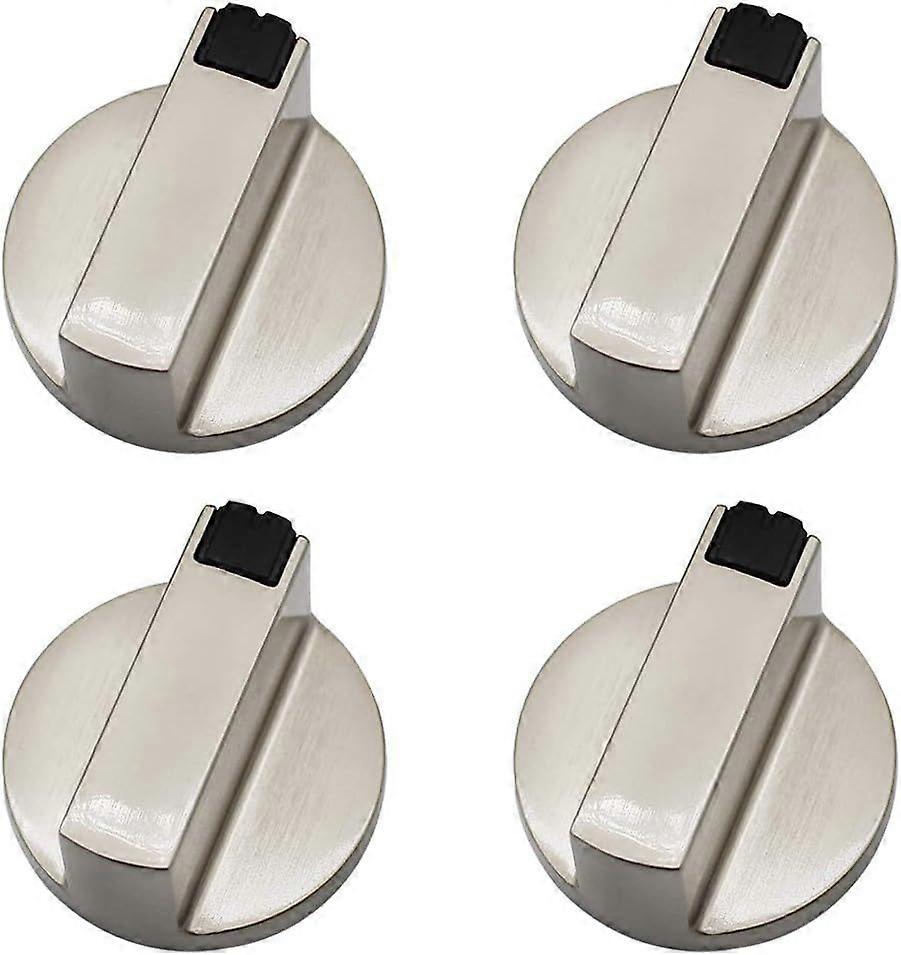 Dylan-EU 4 Pcs 6mm Switch Knobs Metal Control Knobs Oven Switch Rotary Switch for Oven
