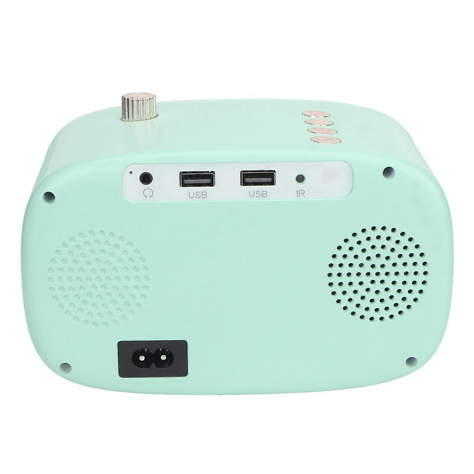 WiFi Mini Projector 1080P HD Green Portable 36-150" for iOS Android