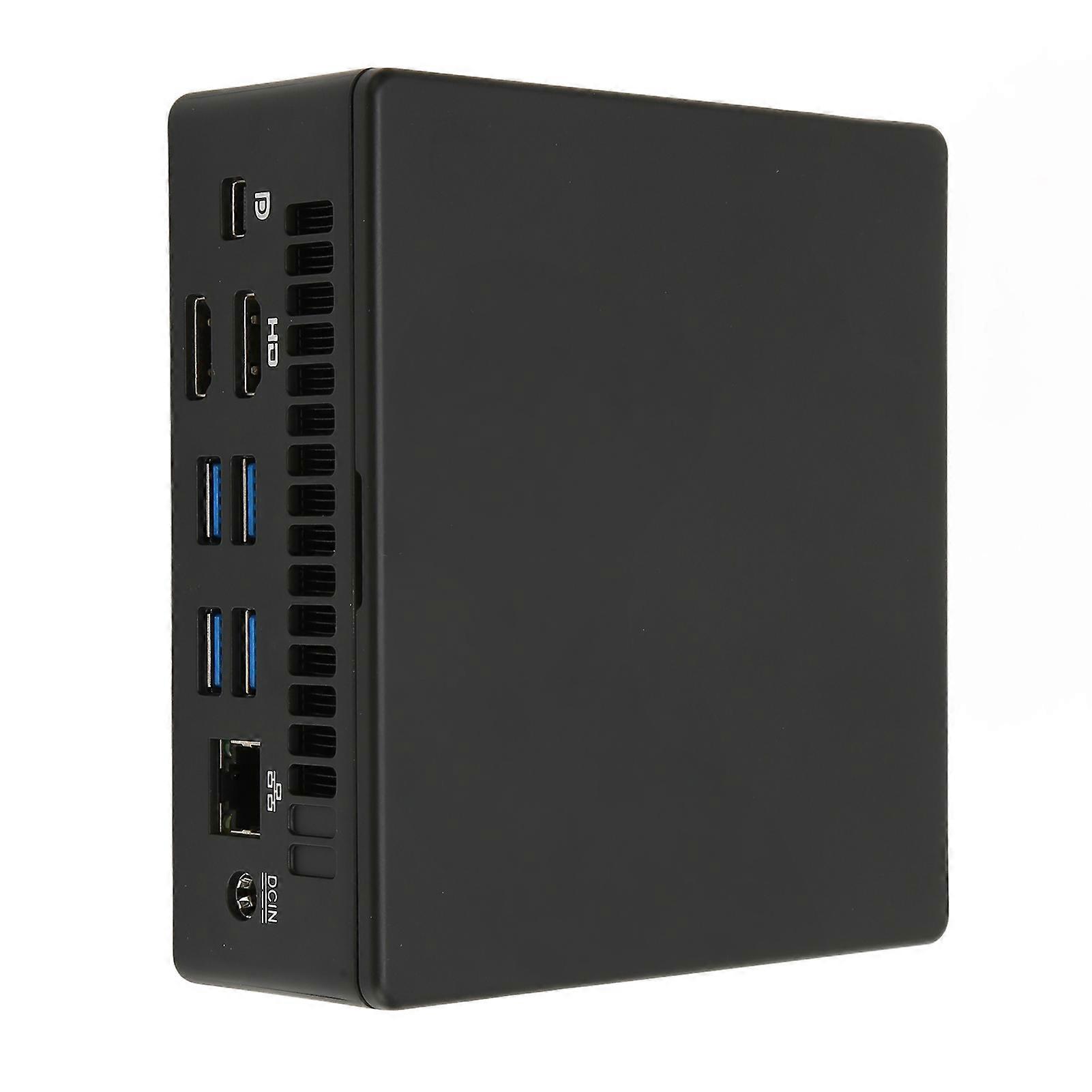 Mini PC 8GB DDR4 RAM 256GB NVME SSD 2.8GHz Quad Core CPU 12MB Cache Mini Computer for Office Media Home 100‑240V UK Plug 