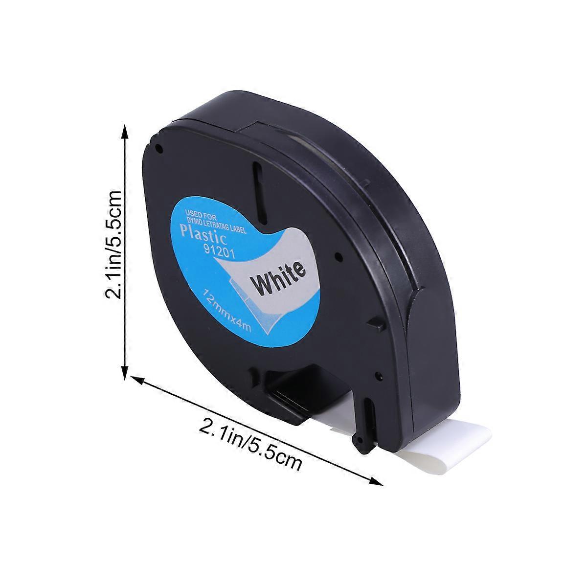 Plastic 12mmx4m Compatible with DYMO 91201 Printer Ribbon 1 Set Printer Supplies