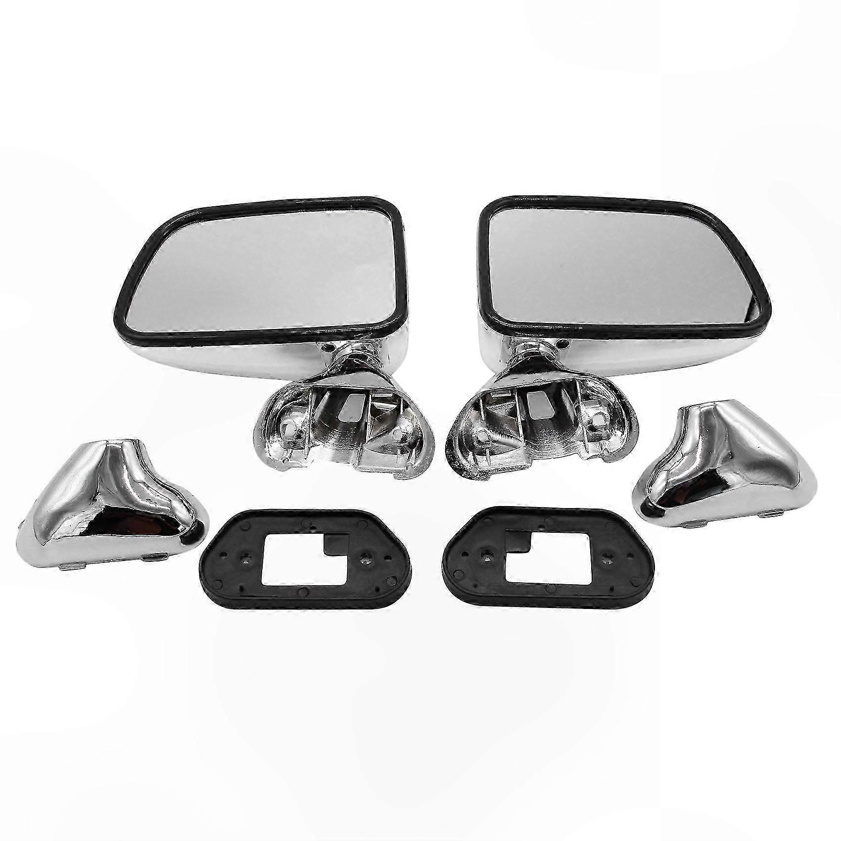 Chrome Rear View Mirror Assembly for 1997-2001 Vehicles - Left & Right Side Door Mirrors
