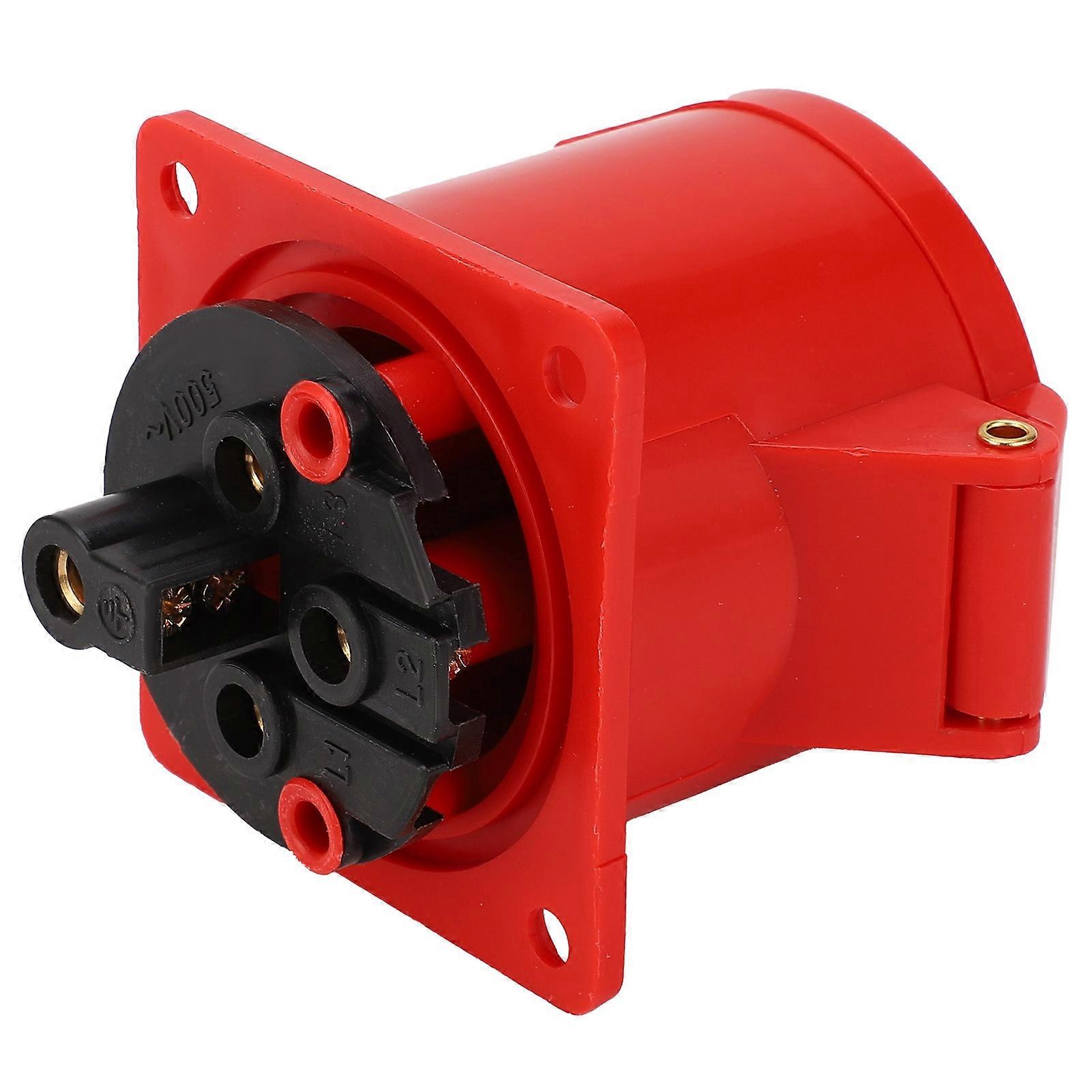 32A 3 Phase 3P+E Industrial Plug Socket IP44 Waterproof Dustproof