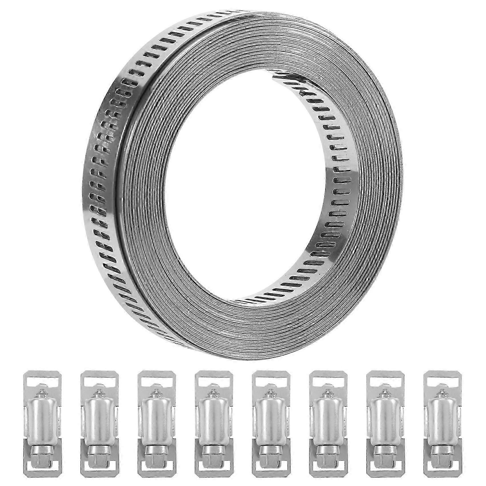 Stainless Steel Worm Clamp Strap With Fasteners