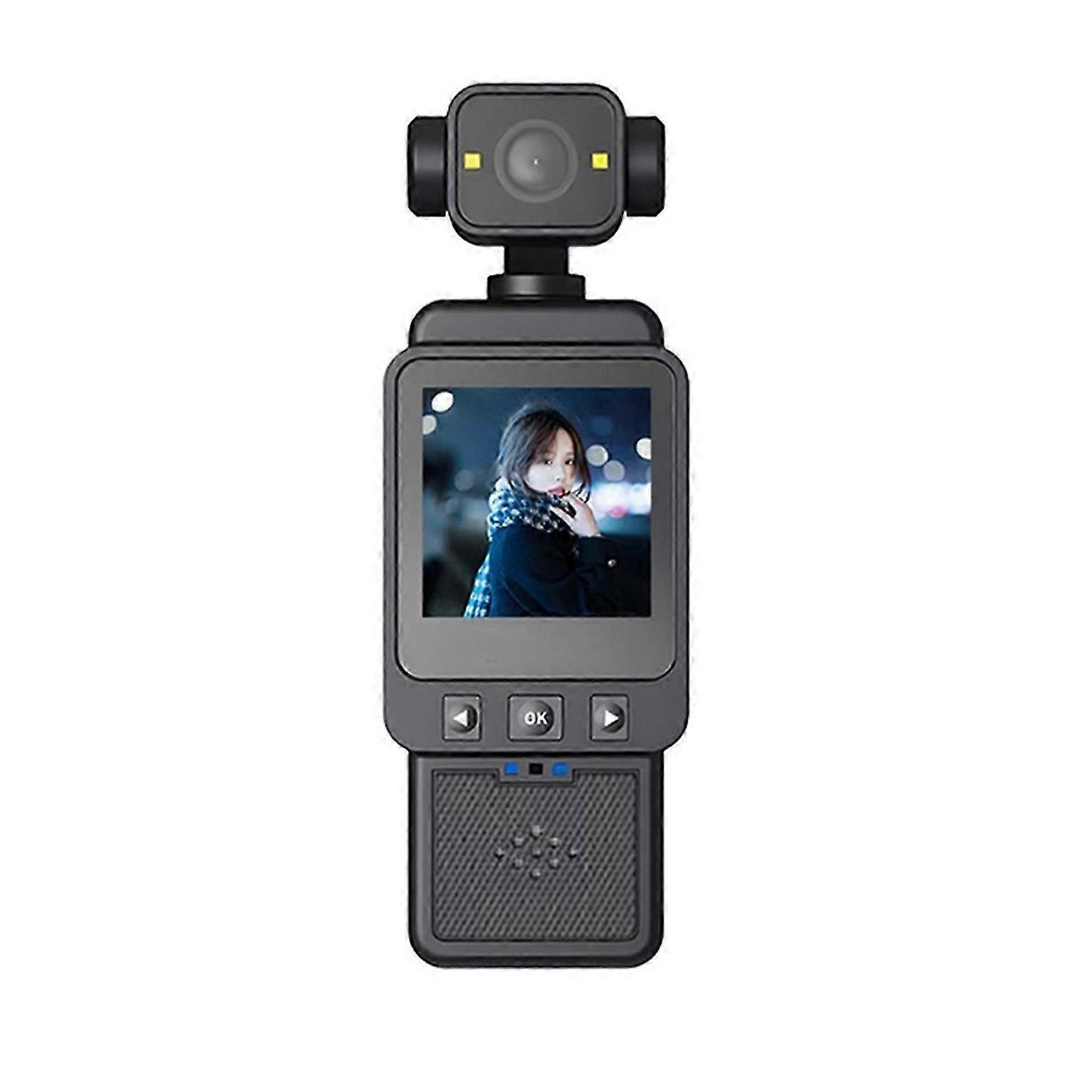 1080p Handheld Pocket Camera 180 ° Rotating Mini Portable Anti-Shake Camera Wearable Wifi Sports Cam