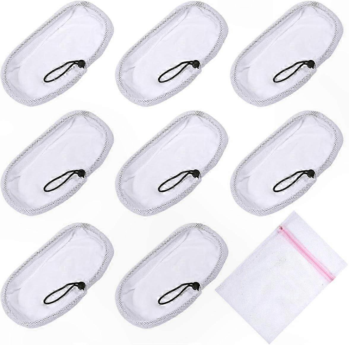 Microfiber Cloth Pads for Steam Cleaners - 8-Pack Replacement