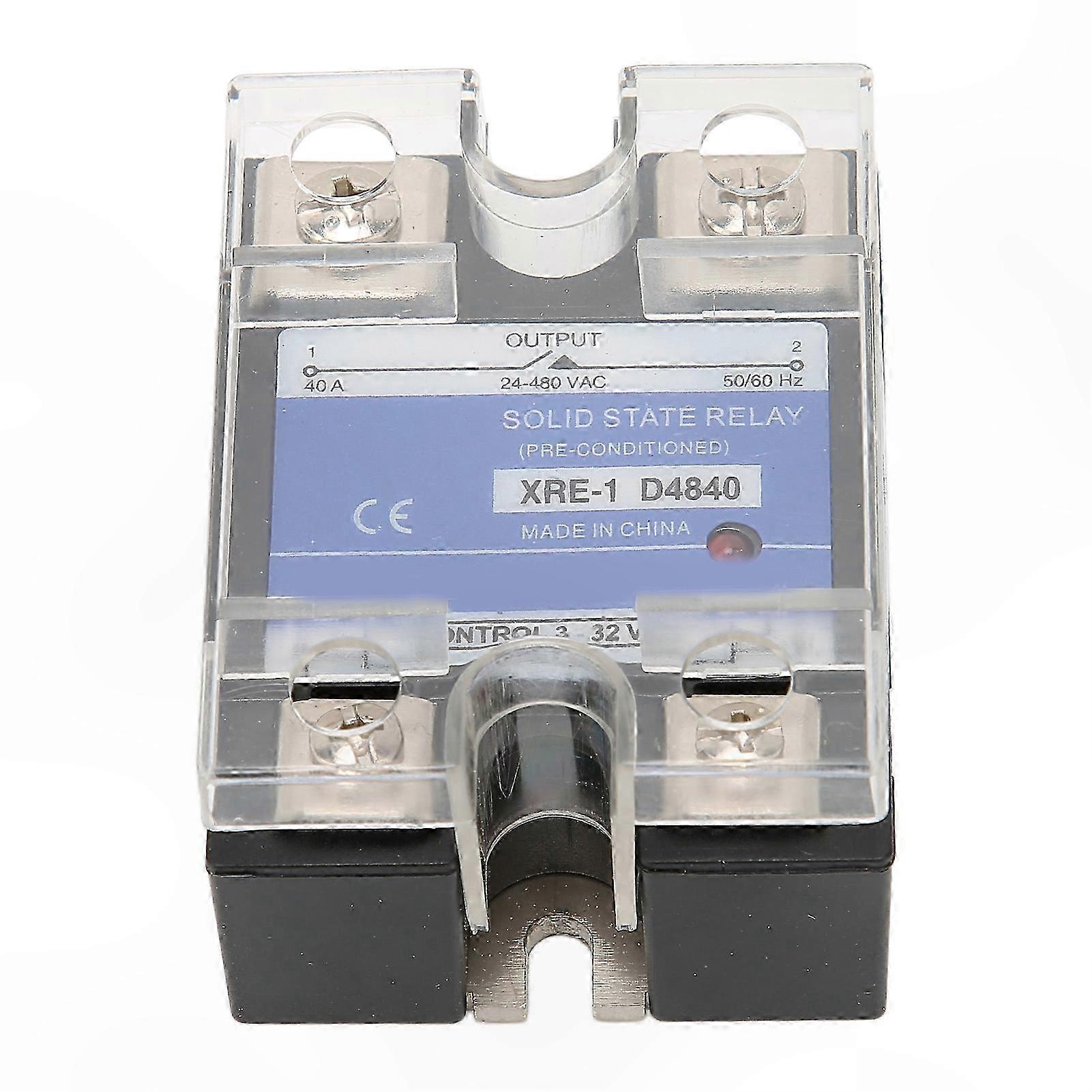 DC Control AC SSR Single Phase Relay for 3D Printers with 2500V Insulation Voltage