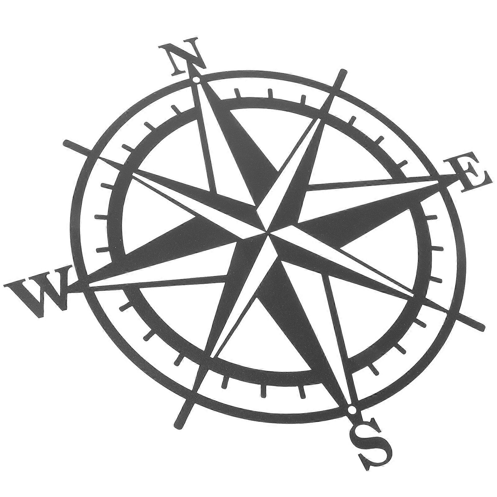 Nautical Wall Decor Metal Compass Ornament for Decoration 5Pcs Set