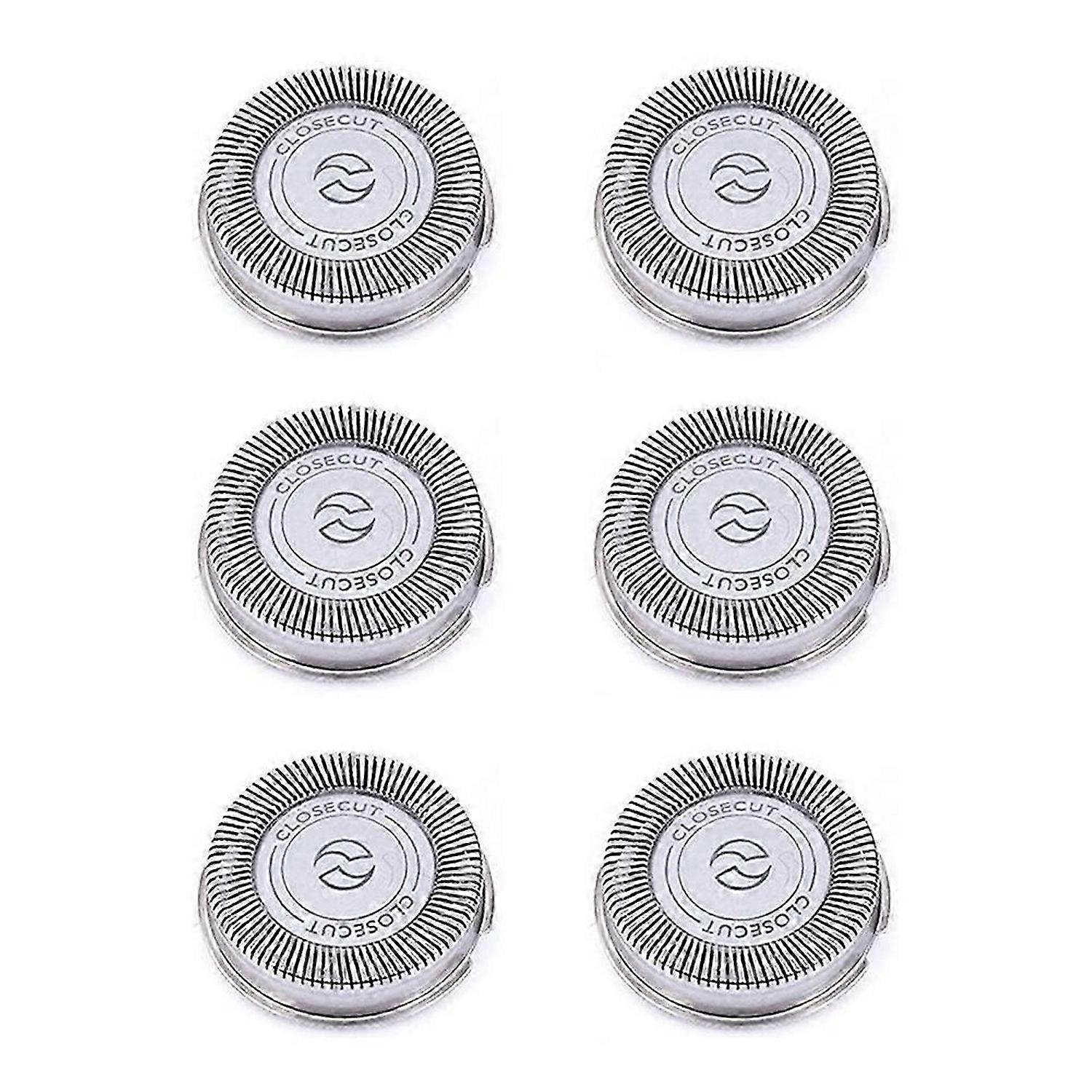 6Pack SH30 Replacement Heads for Norelco Shaver Series 3000, 2000, 1000 and S738, with Durable Sharp Blades