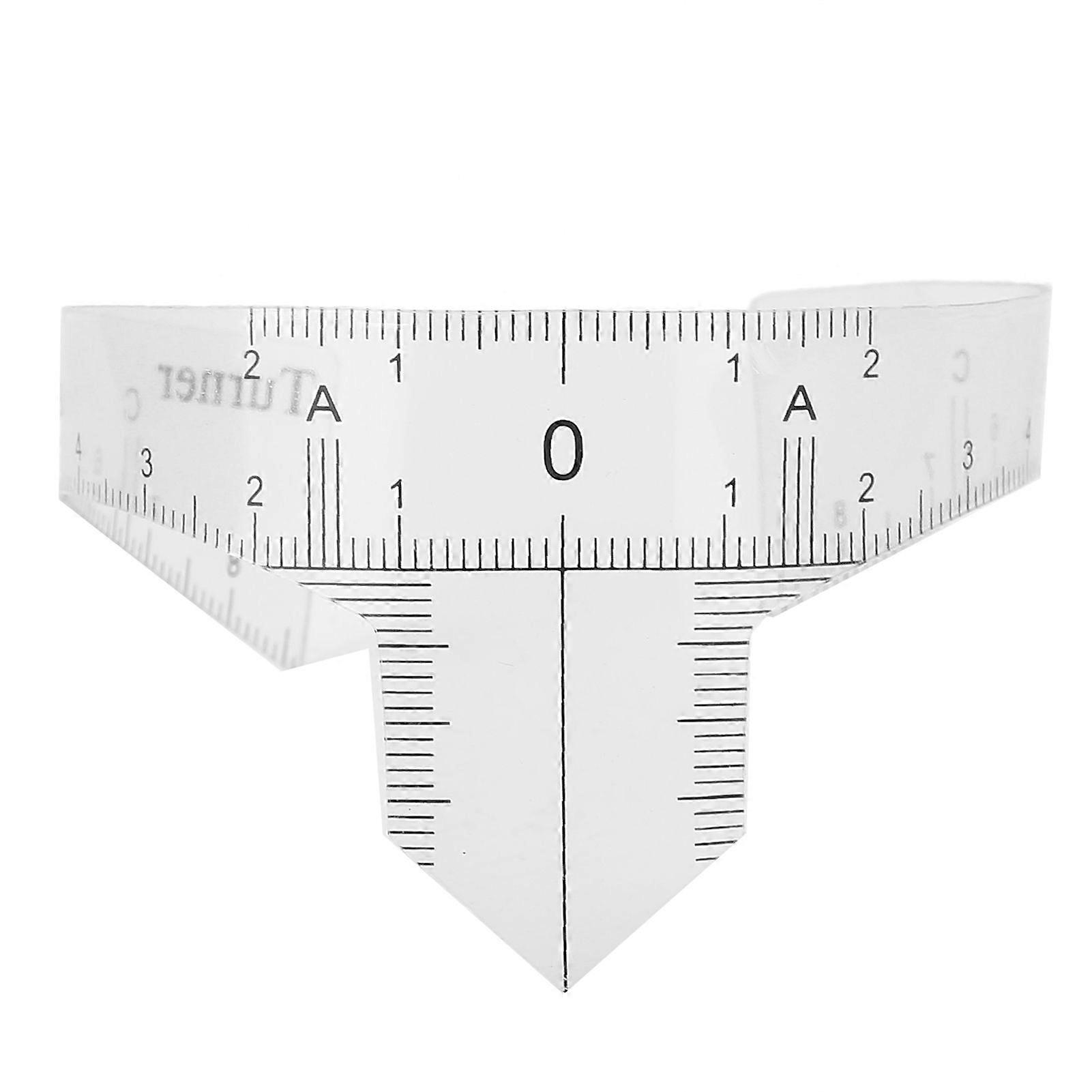 Professional Eyebrow Positioning Ruler Microblading Brow Shape Design Ruler Measure ToolC
