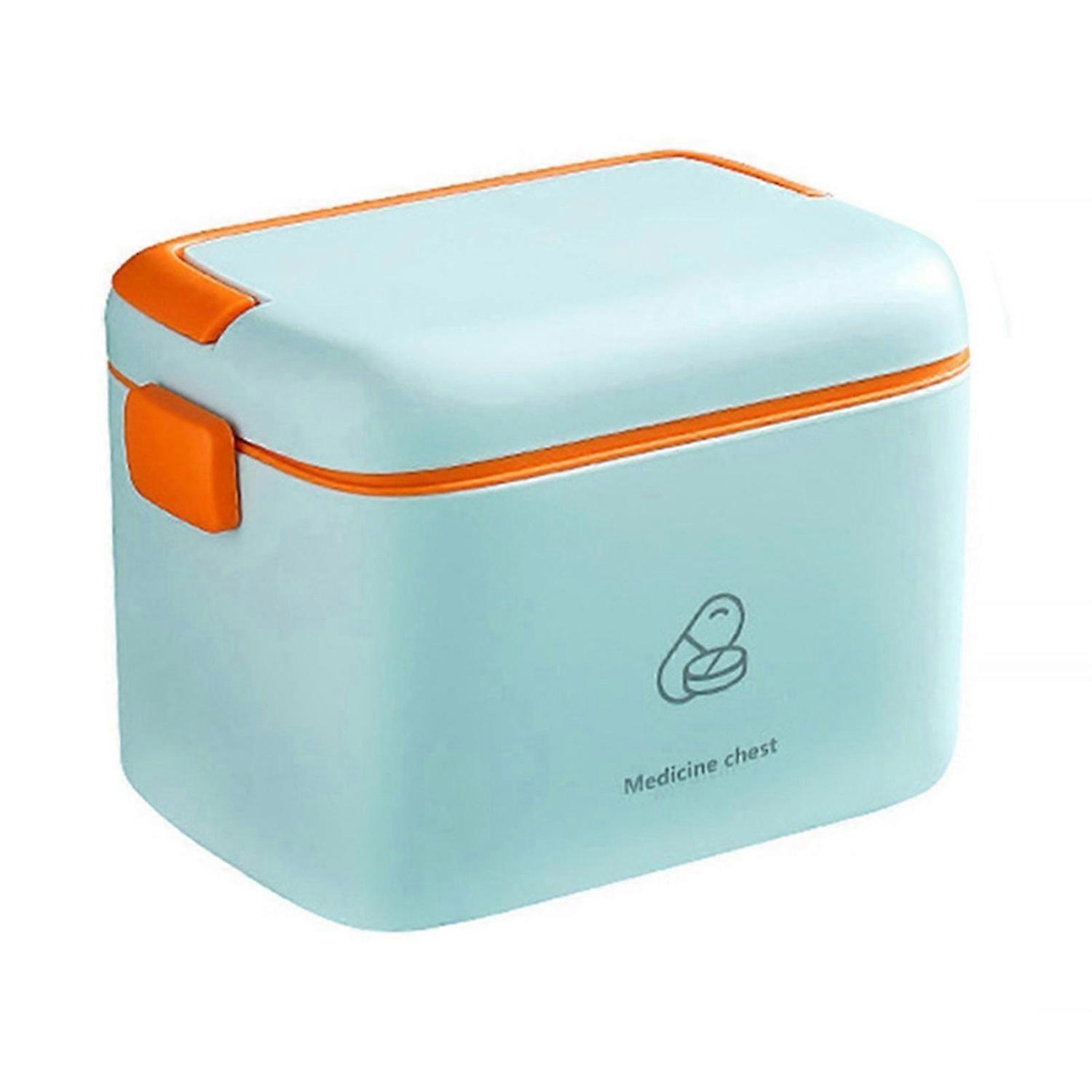 Emergency Medical Organizer Empty Plastic Home First Aid Kit With Handle