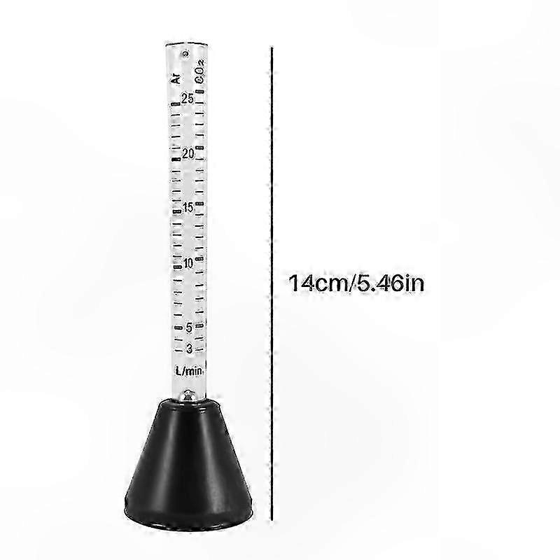 Argon CO2 Welding Flow Meter with Peashooter Measurement Tool 40CFH