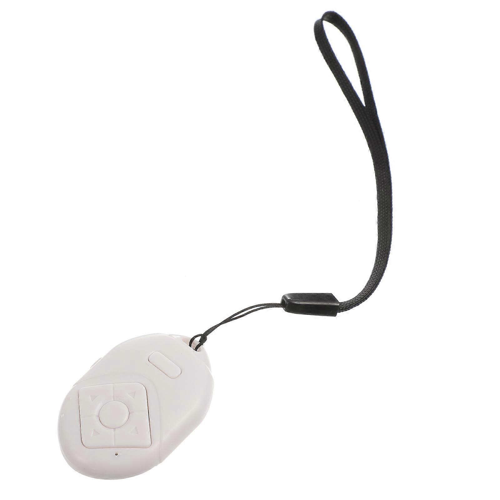 Selfie Remote Wireless Camera Shutter Controller Designed For Video Playback 1Pack White