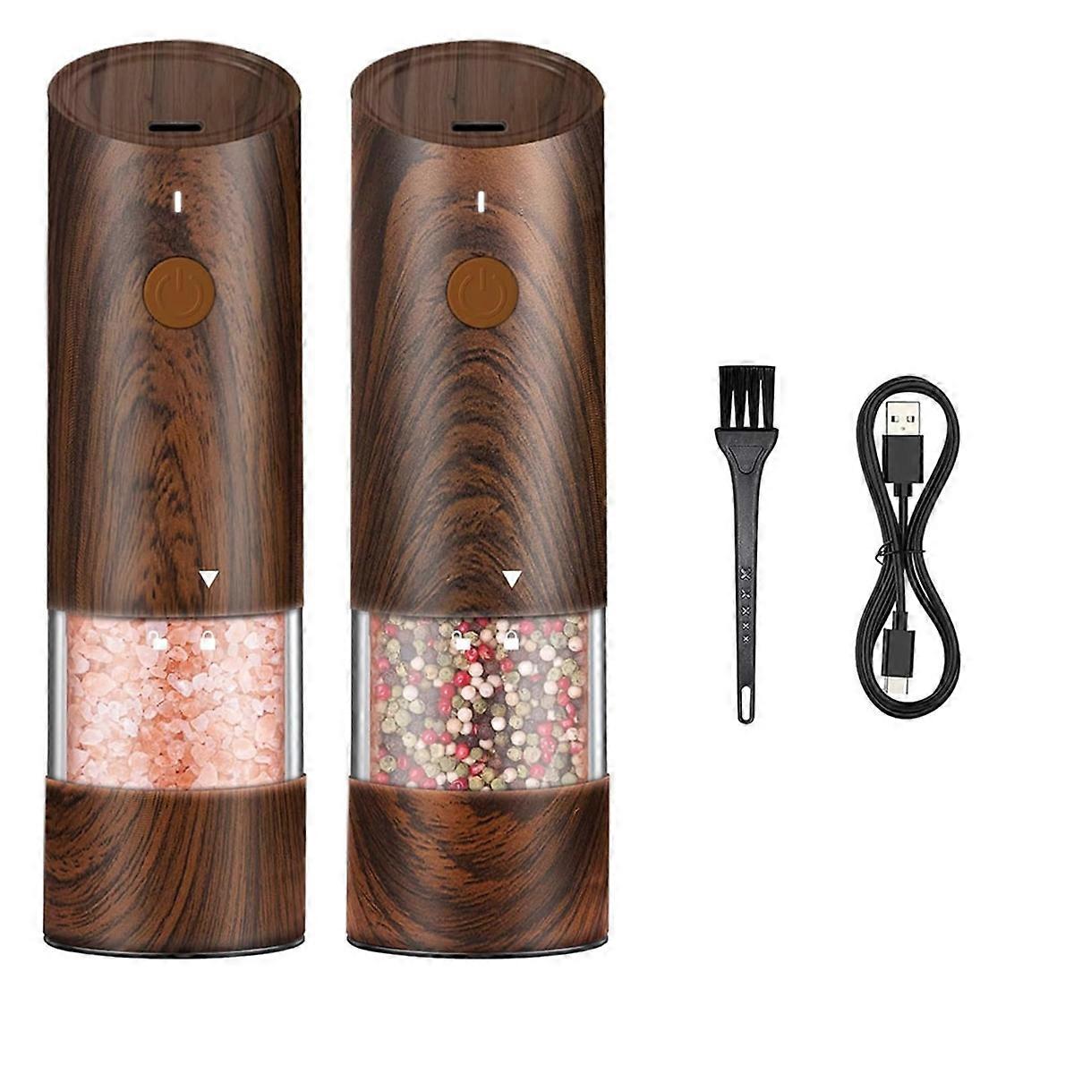 Salt and Pepper Grinder Set Automatic Pepper and Salt Grinder