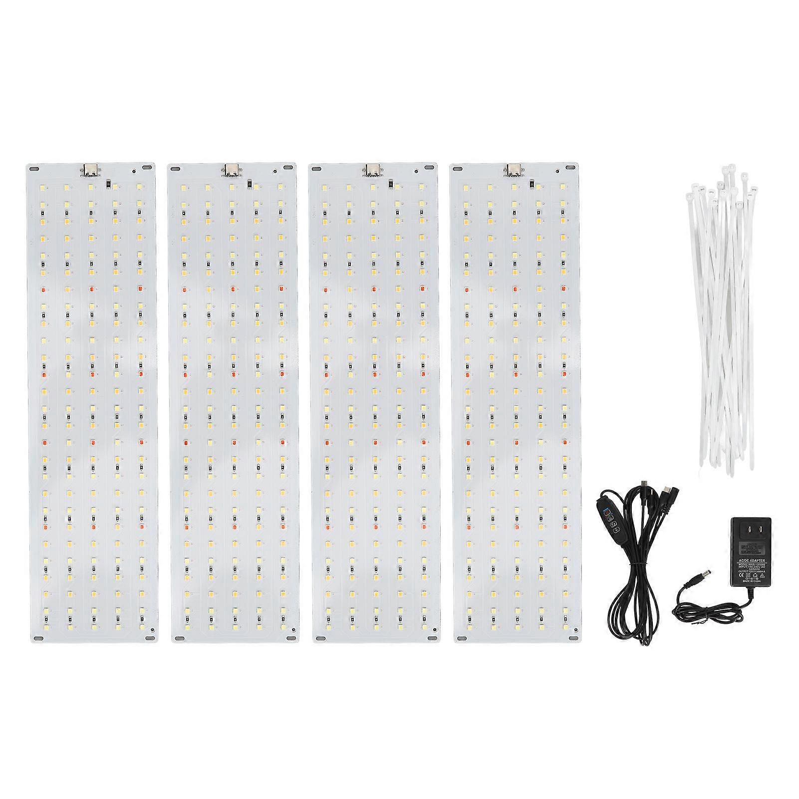 Cabinet Plant Grow Light 35W Full Spectrum 3H 9H 12H Timer Ultra Thin Panel LED Grow Lamp for Indoor 100240V US Plug
