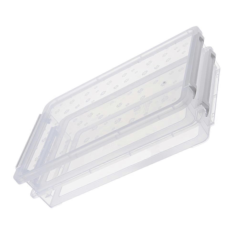 Multilayers File Box Transparent PP Storage Container for Storage Use