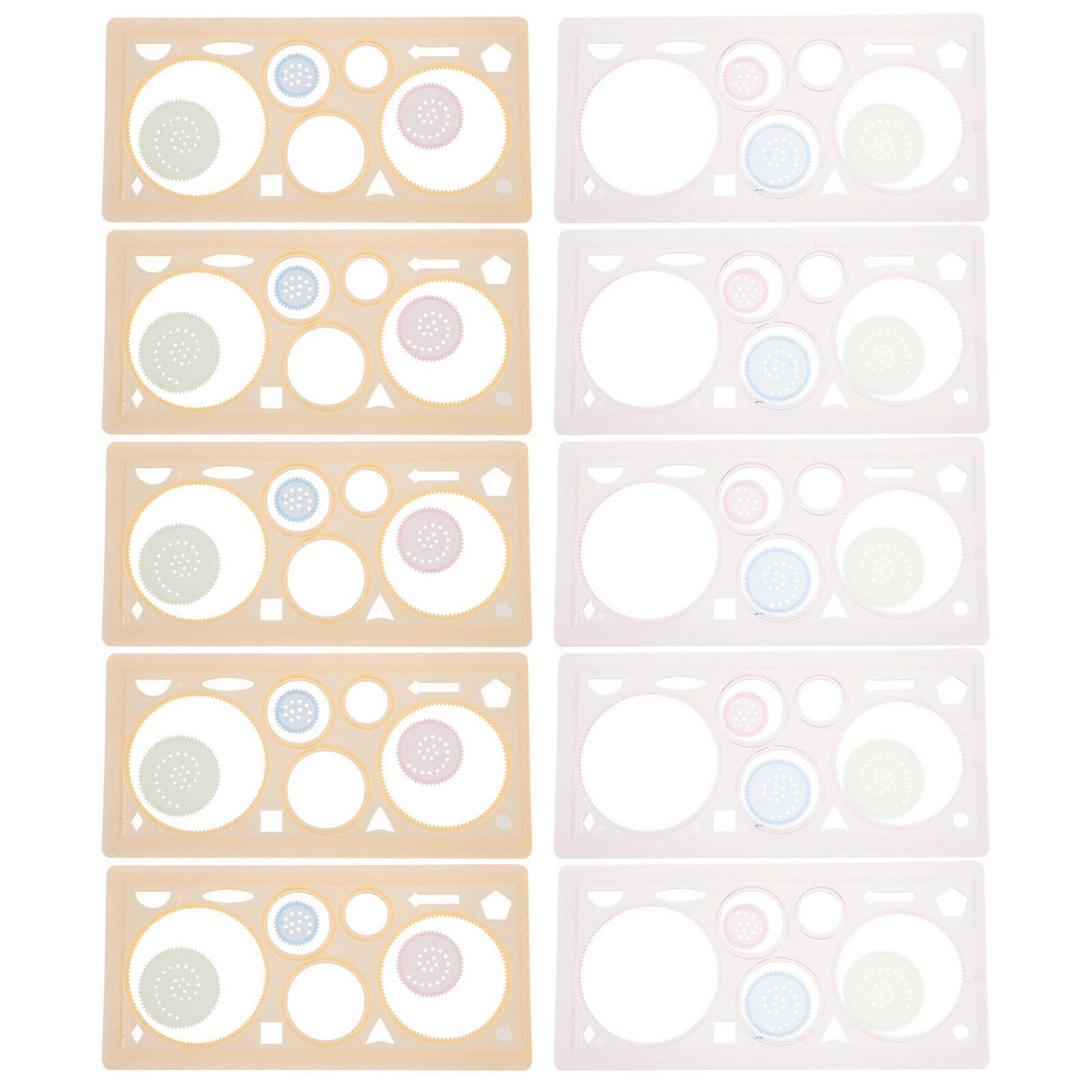 Plastic Painting Templates Multi-Use Stencils for Measuring Use 50Pcs