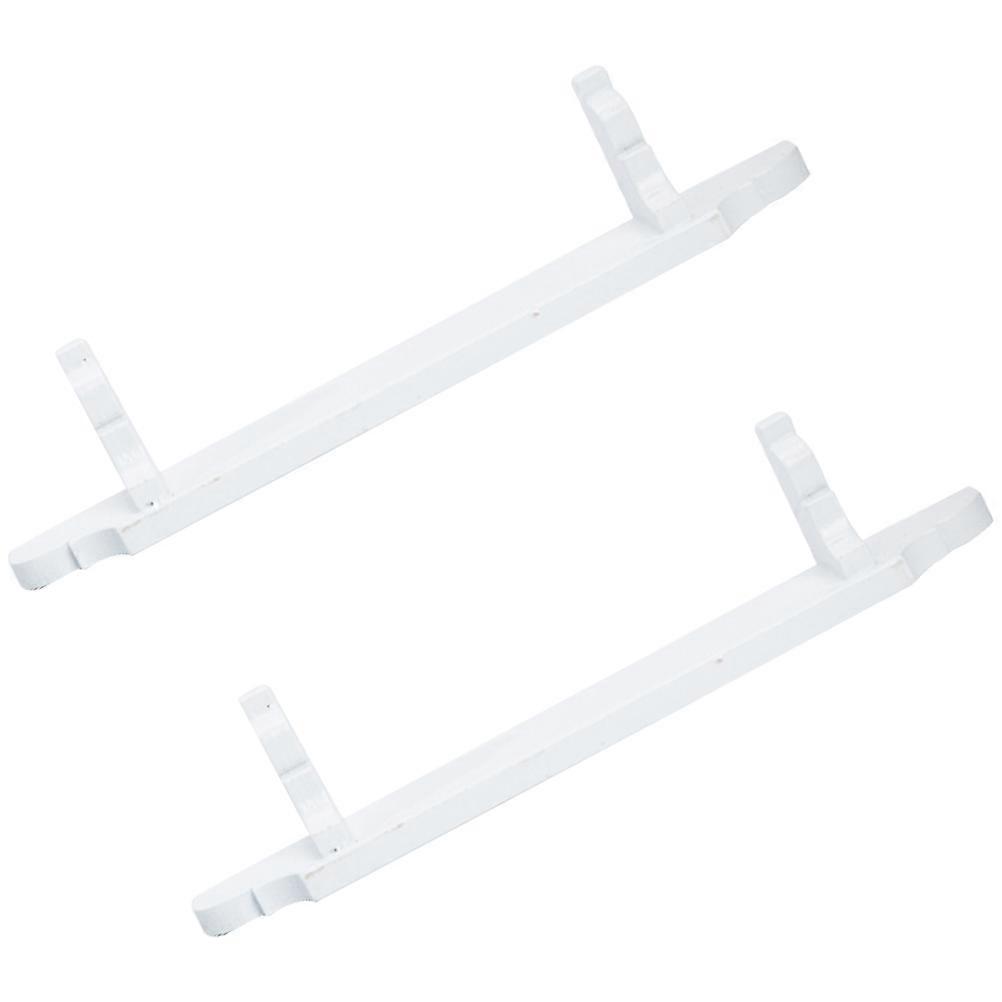 Mini Wooden Shelves Storage Rack Models for Decoration 2Pcs White
