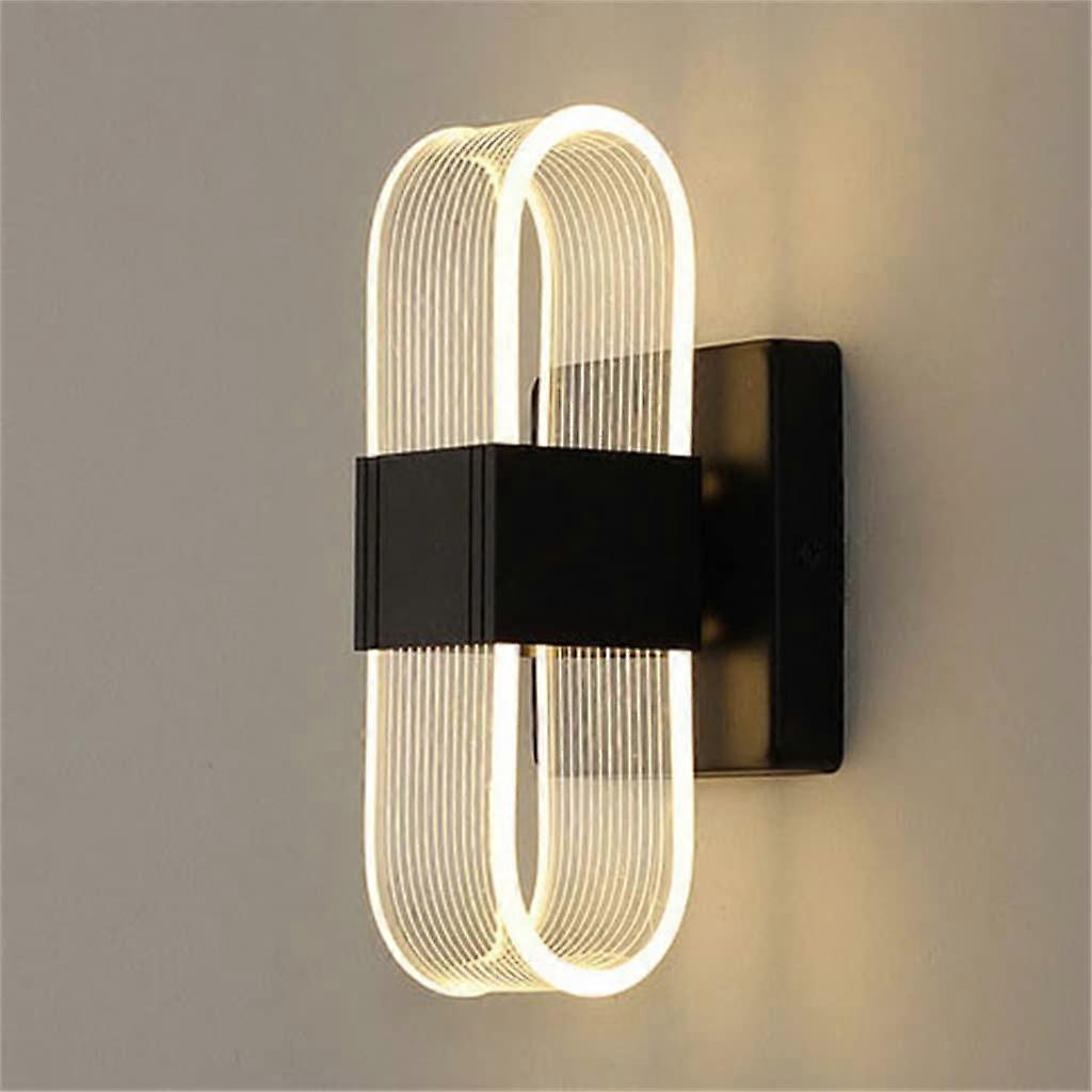 Indoor Acrylic Wall Lamp Wall Mounted 3 Color Temperature Warm White Cold White Natural Light Color D Size As Shown