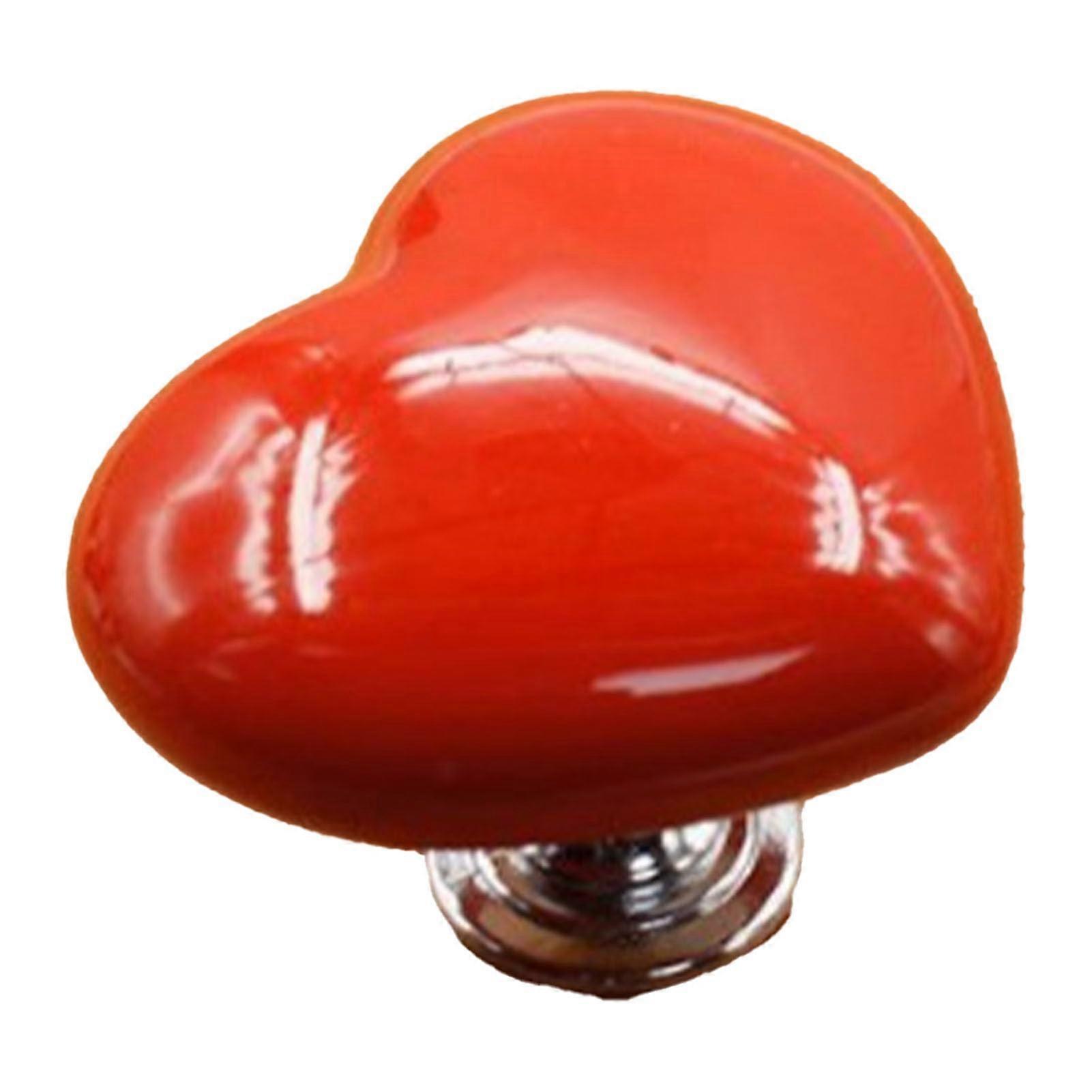 Heart Shaped Toilet Tank Button Red For Women Long Nail Friendly Toilet Button Pusher Tank Flusher Topper Press Helper