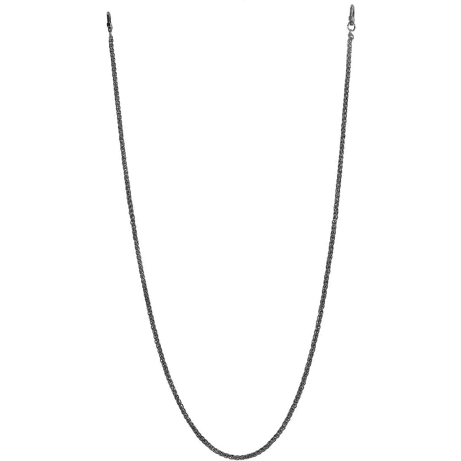 Black Metal Chain Strap Bag Chains with Clasps for Shoulder Use