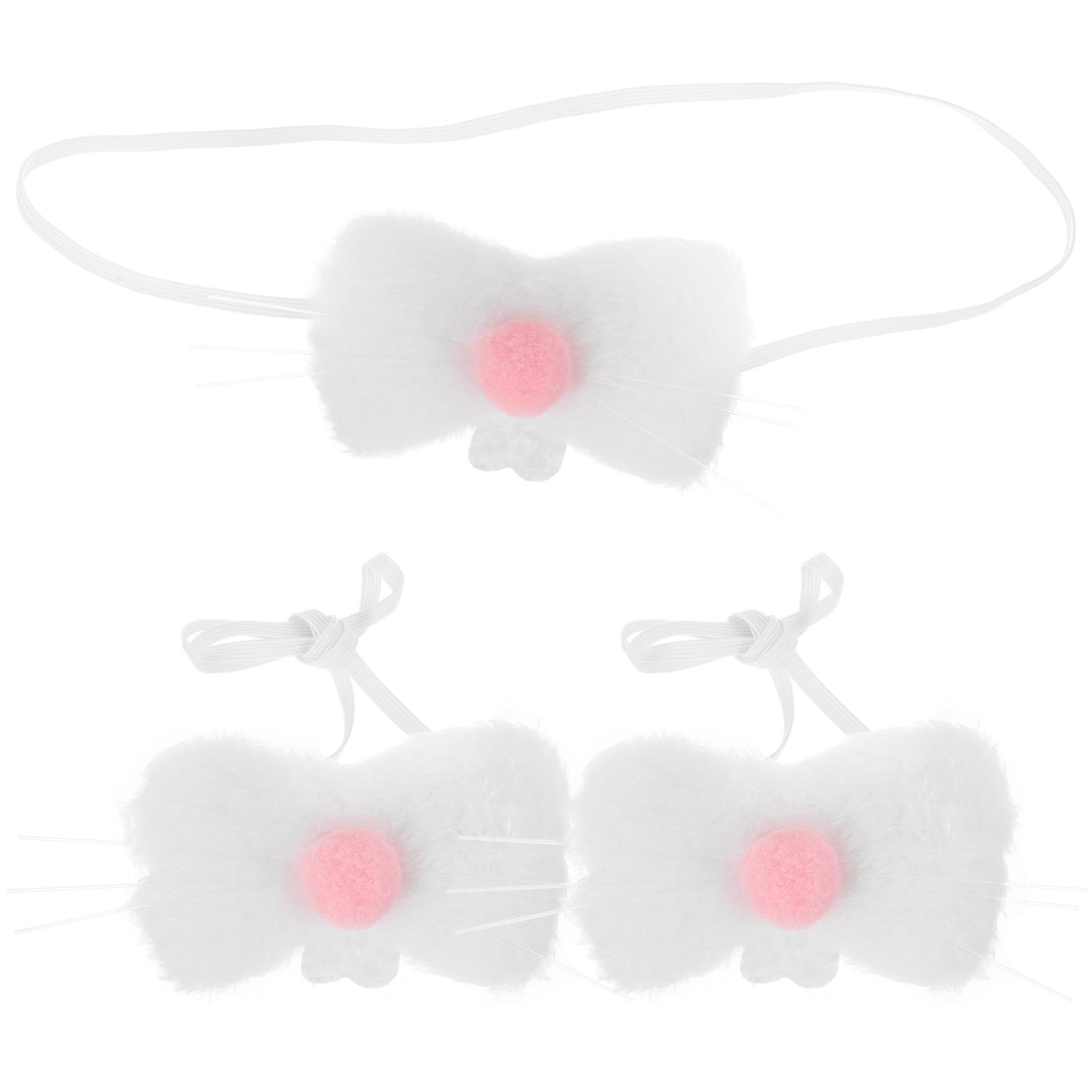 Plush Fabric Bunny Nose Decoration 15 Pcs Rabbit Nose Props For Easter Activities Fun Performance Accessory For All Ages